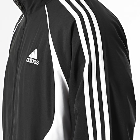 Adidas Sportswear - Ensemble De Survetement A Bandes Teamgeist KD5858 KD5863 Noir Blanc
