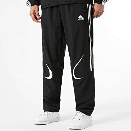 Adidas Sportswear - Ensemble De Survetement A Bandes Teamgeist KD5858 KD5863 Noir Blanc