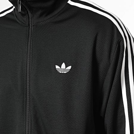 Adidas Originals - Ensemble De Survetement A Bandes Firebird KE0782 KE0767 Noir Blanc