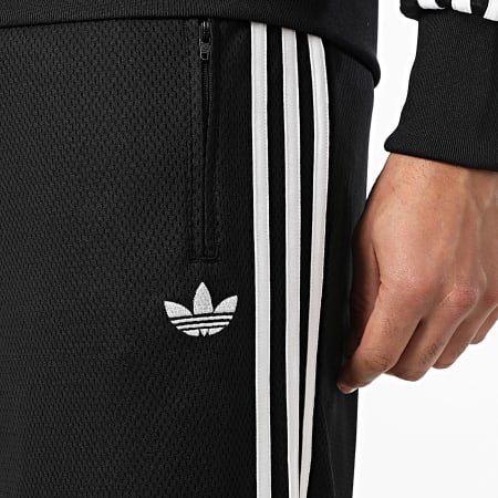 Adidas Originals - Ensemble De Survetement A Bandes Firebird KE0782 KE0767 Noir Blanc