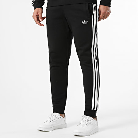 Adidas Originals - Ensemble De Survetement A Bandes 3 Stripes KE3557 KE3562 Noir Blanc