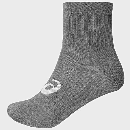 Asics - Lot De 3 Paires De Chaussettes 3033C299 Noir Blanc Gris Chiné