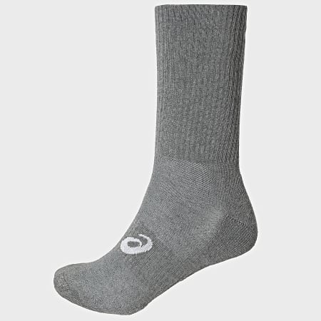Asics - Lot De 3 Paires De Chaussettes 3033C298 Noir Blanc Gris Chiné