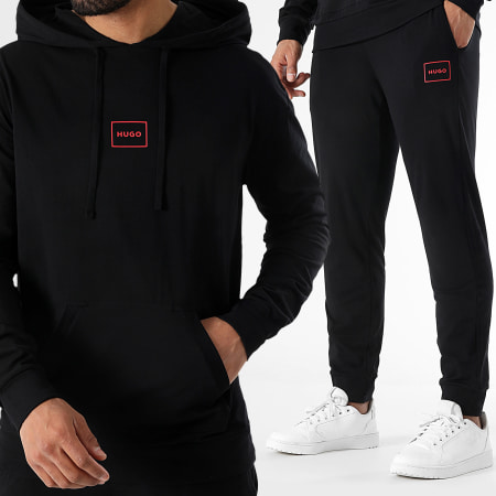 HUGO - Ensemble Tee Shirt Manches Longues Et Jogging Laze 50525244 50525246 Noir