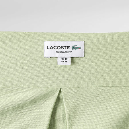 Lacoste - Camisa Manga Larga Bolsillo Logo Bordado Cocodrilo Regular Fit Verde Claro