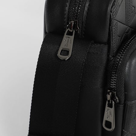 Lacoste - Sacoche Cuir The Blend Noir