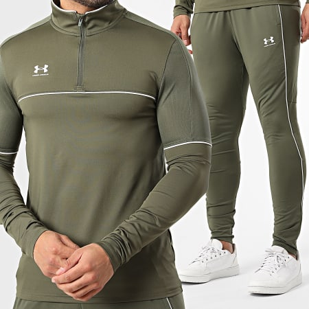 Under Armour - Ensemble Tee Shirt Manches Longues et Jogging Challenger 6004043 6004044 Vert Kaki