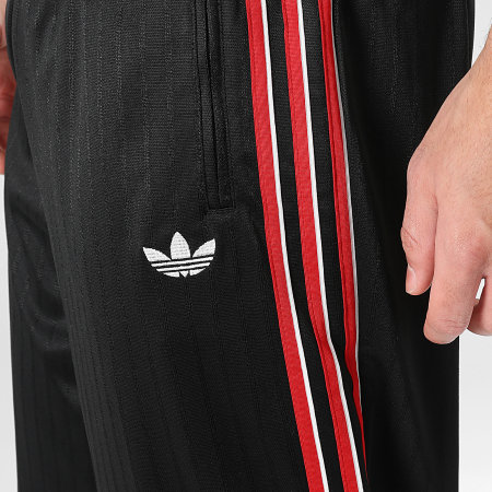Adidas Originals - Pantalon Jogging A Bandes Firebird TP KE3457 Noir Rouge