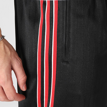 Adidas Originals - Pantalon Jogging A Bandes Firebird TP KE3457 Noir Rouge