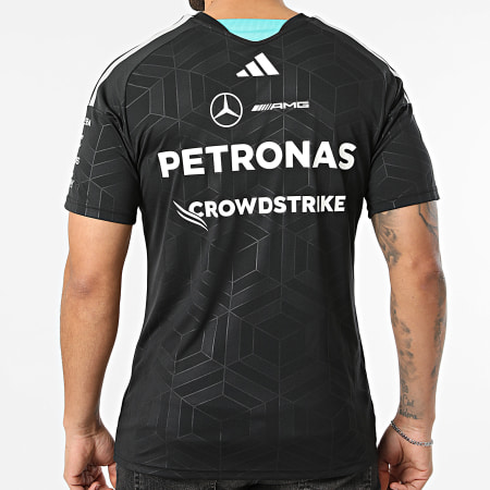 Adidas Sportswear - Maillot Col V A Bandes AMG Mercedes Jersey KF0161 Noir