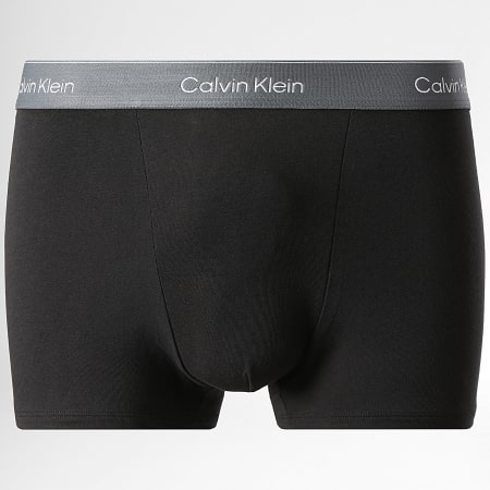 Calvin Klein - Lot De 5 Boxers NB4437 Noir Bleu Ciel Bleu Roi Gris