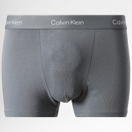Calvin Klein - Lot De 5 Boxers NB4437 Bleu Ciel Bleu Roi Gris Noir