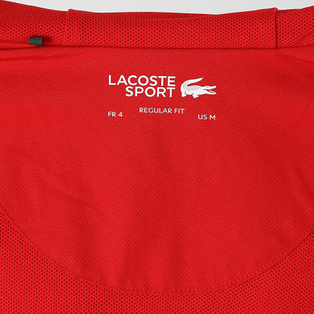 Lacoste - Jacket Hooded Zipped Embroidered Crocodile Logo Red