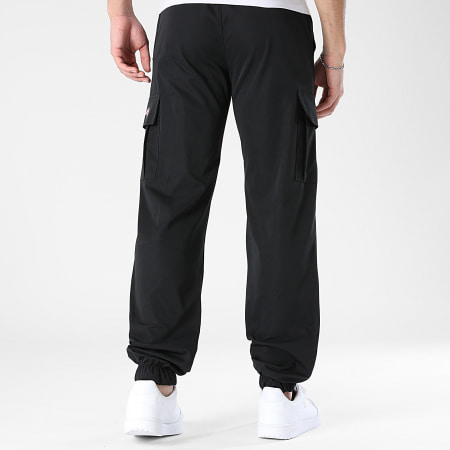 Teddy Yacht Club - Pantalon Cargo Simple Andrew Noir Rose