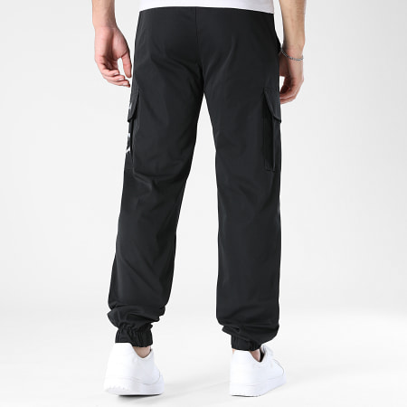 Teddy Yacht Club - Pantalon Cargo Simple Andrew Noir Gris
