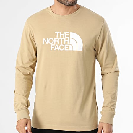 The North Face - Tee Shirt Manches Longues A8FD6 Beige