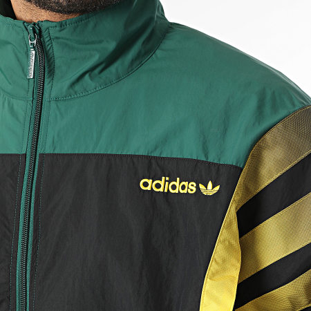Adidas Originals - Veste Zippée A Bandes Santiago TT KS8325 Noir Vert