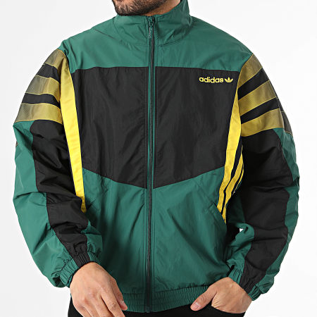 Adidas Originals - Veste Zippée A Bandes Santiago TT KS8325 Noir Vert