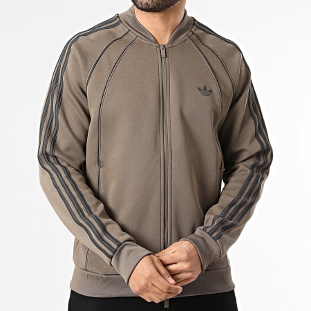Adidas Originals - Veste Zippée A Bandes SST 2.0 KD5838 Marron