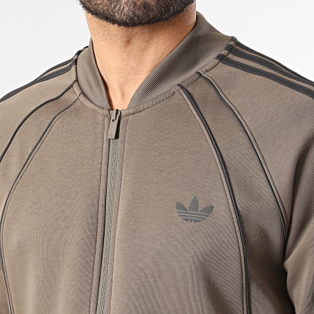 Adidas Originals - Veste Zippée A Bandes SST 2.0 KD5838 Marron