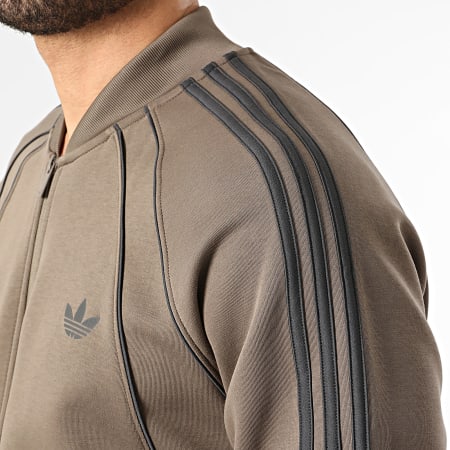 Adidas Originals - Veste Zippée A Bandes SST 2.0 KD5838 Marron