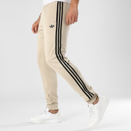 Adidas Originals - Pantalon Jogging A Bandes SST TP KE7961 Beige Noir