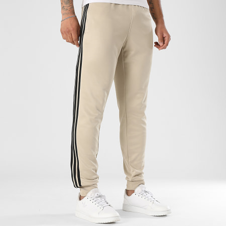 Adidas Originals - Pantalon Jogging A Bandes SST TP KE7961 Beige Noir