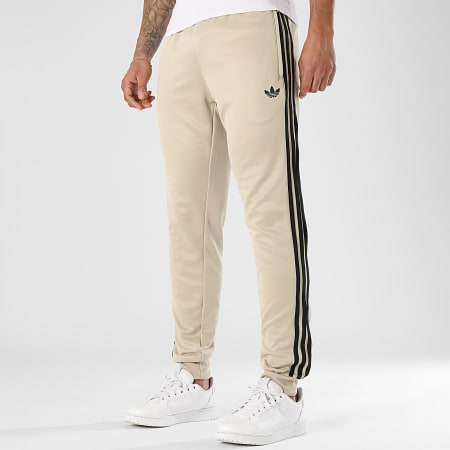 Adidas Originals - Pantalon Jogging A Bandes SST TP KE7961 Beige Noir