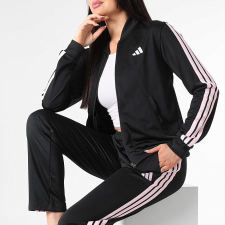 Adidas Sportswear - Ensemble De Survetement A Bandes Femme 3 Stripes KQ7578 Noir