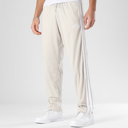 Adidas Sportswear - Pantalon Jogging A Bandes 3 Stripes KC1379 Beige Blanc