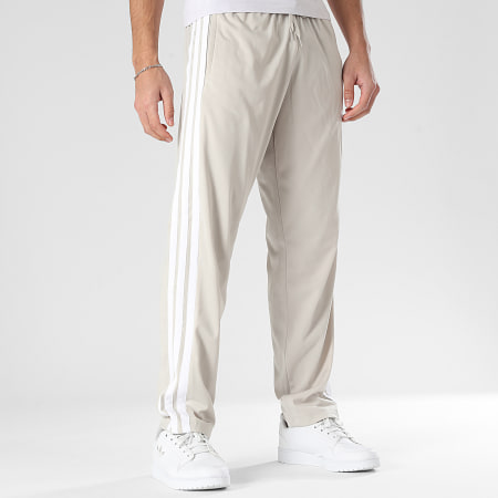 Adidas Sportswear - Pantalon Jogging A Bandes 3 Stripes KC1379 Beige Blanc