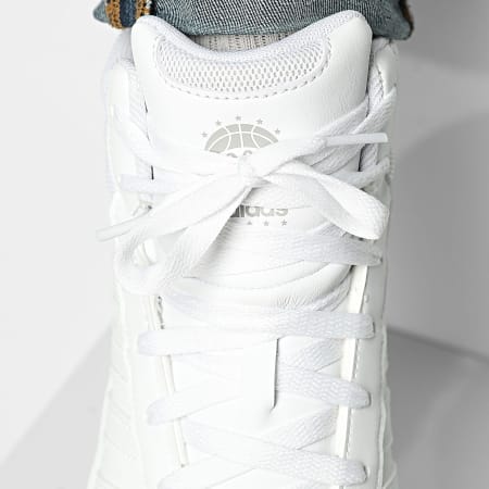 Adidas Sportswear - Baskets Montantes Hoops Mid Classic KI1033 Cloud White Grey Two