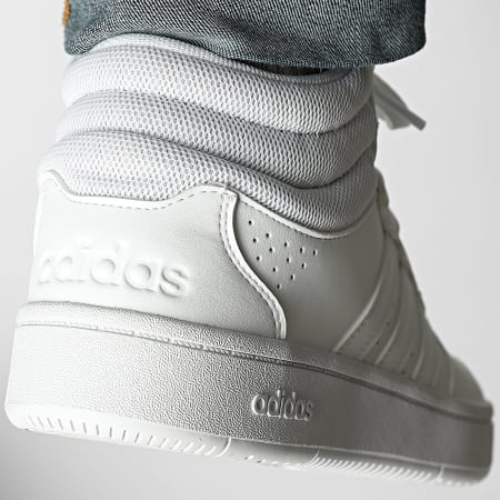 Adidas Sportswear - Baskets Montantes Hoops Mid Classic KI1033 Cloud White Grey Two