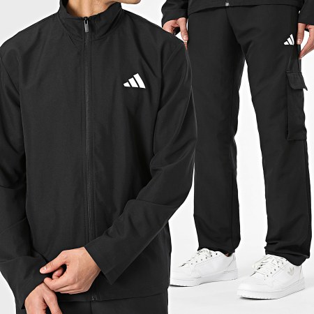 Adidas Sportswear - Ensemble Veste Zippée Et Pantalon Jogging Cargo Woven Cargo KE5888 Noir
