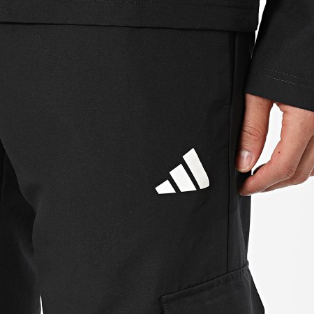 Adidas Sportswear - Ensemble Veste Zippée Et Pantalon Jogging Cargo Woven Cargo KE5888 Noir