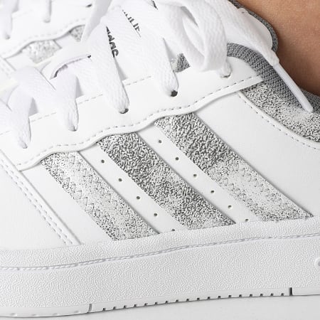 Adidas Sportswear - Baskets Femme Hoops Classic W KI1099 Footwear White Grey Three