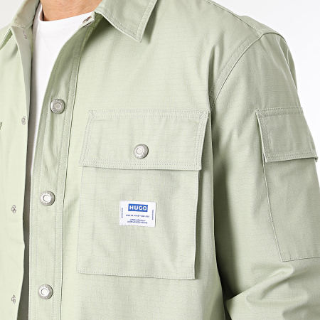 Hugo Blue - Surchemise Ebiss 50555412 Vert Kaki Clair