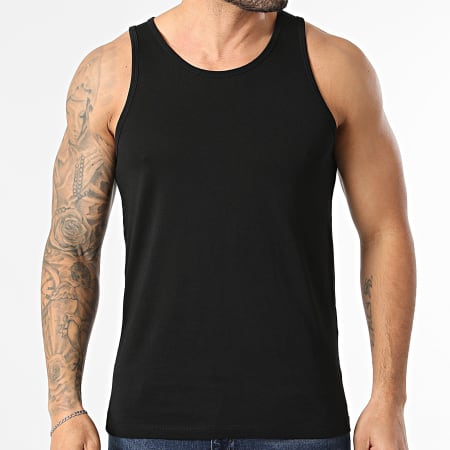 Jack And Jones - Lot De 3 Débardeurs Organic Basic Blanc Noir Bleu Marine