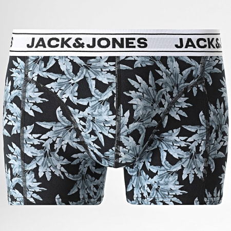 Jack And Jones - Lot De 3 Boxers Ray Flower Noir Bleu Marine Vert Jaune Floral