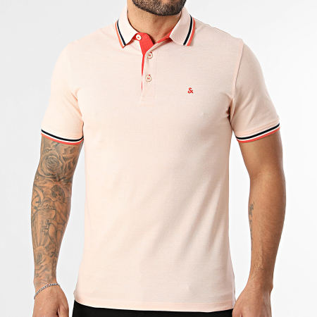 Jack And Jones - Polo Manches Courtes Paulos Orange Clair