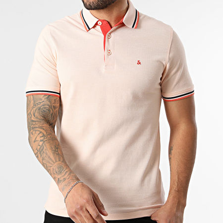 Jack And Jones - Polo Manches Courtes Paulos Orange Clair