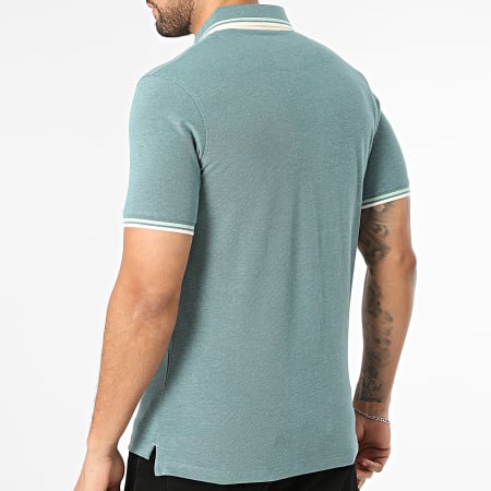 Jack And Jones - Polo Manches Courtes Paulos Turquoise Chiné