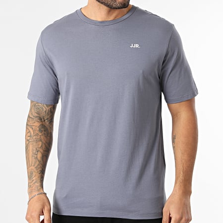 JJ Rebel - Tee Shirt Logo Bleu Gris