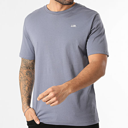 JJ Rebel - Tee Shirt Logo Bleu Gris