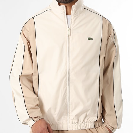 Lacoste Veste Zipp e Logo Brod Crocodile Beige lacoste-veste-zipp-e-logo-brod-crocodile-beige