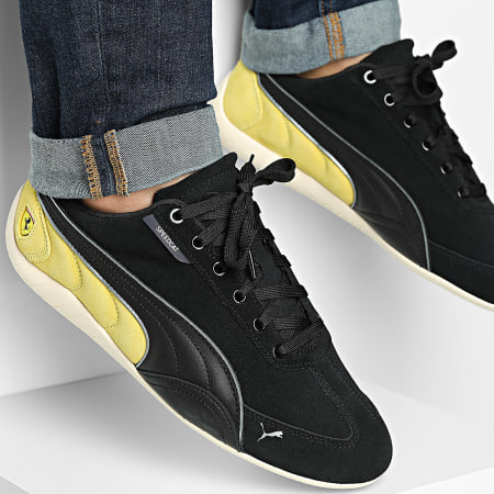 Puma - Zapatillas Ferrari Speedcat 309125 Black Speed Yellow Warm White