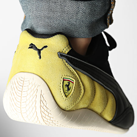 Puma - Zapatillas Ferrari Speedcat 309125 Black Speed Yellow Warm White