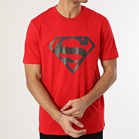 Superman - Tee Shirt Oversize Logo Rainbow Rouge