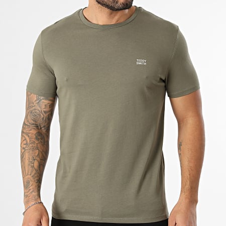 Teddy Smith - T-Shirt Regular Fit 11016931D Kaki Groen