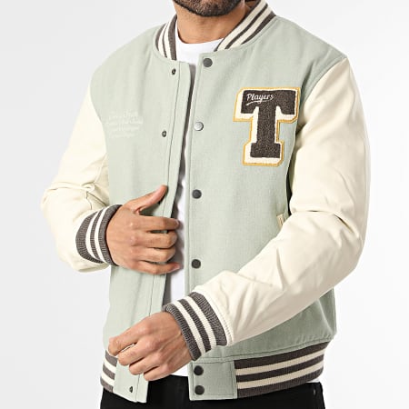 Teddy Smith - Jass Teddy Romeo 12017073D Lichtbeige Lichtkaki Groen